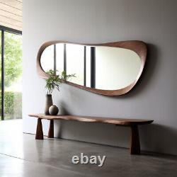 Vanity Mirror Wavy Handmade Stylish Design Irregular Mirror Bathroom Mirror
