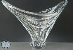 Vannes France Lead Crystal Art Glass Vase MID Century Modern
