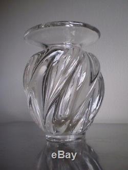 Vase Cristal Pierre D Avesn Verrerie Art Deco Vintage Glass 1930
