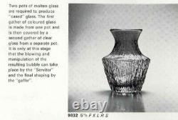 Vase whitefriars art glass 1974 lilac collection. All 27 texture lilac Geoffrey