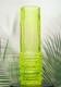 Vaseline Uranium Glass Vase Art Glass Depression Yellow Glass Vase Art Deco