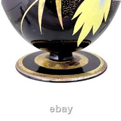 Verreries d'Art de HEM Glass Vase Michel Herman Czech 1920's COCKATOO PARROT