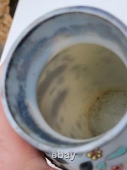 Victorian Enamelled Opaline Art Glass Vase c1885-1910 Attributed Thomas Webb