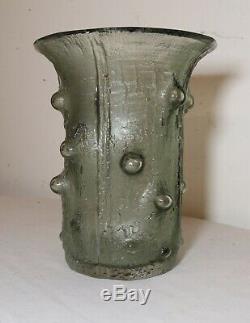 Vintage 1964 Timo Sarpaneva Finlandia Littala Art green Glass Vase Scandinavian