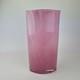 Vintage 20th Century Pink Art Glass Vase 29cm High X 15cm Wide