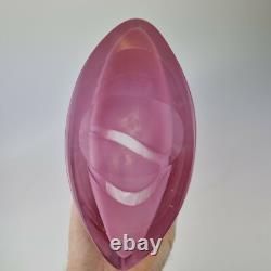 Vintage 20th Century Pink Art Glass Vase 29cm High x 15cm Wide