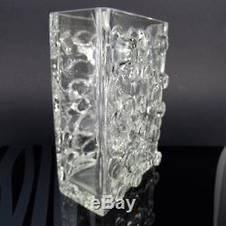 Vintage 60er WMF Bubble Design Blockvase Glas Vase German Art Glass 1960er