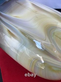 Vintage Art Blown Glass Vase Tumbler Signed Frederick Warren 76