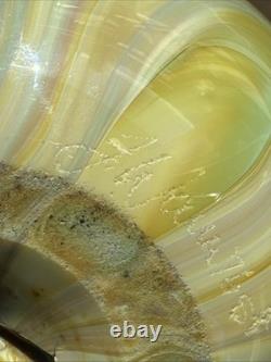 Vintage Art Blown Glass Vase Tumbler Signed Frederick Warren 76