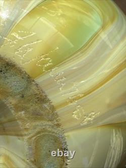 Vintage Art Blown Glass Vase Tumbler Signed Frederick Warren 76