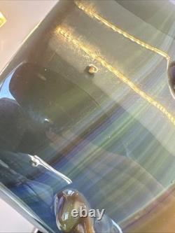 Vintage Art Blown Glass Vase Tumbler Signed Frederick Warren 76