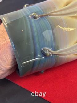 Vintage Art Blown Glass Vase Tumbler Signed Frederick Warren 76