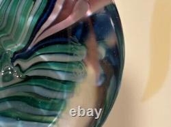 Vintage Art Glass Paper Weight Signed