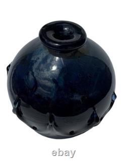 Vintage Art Glass Vase Hand Blown Signed Morimaka 1969