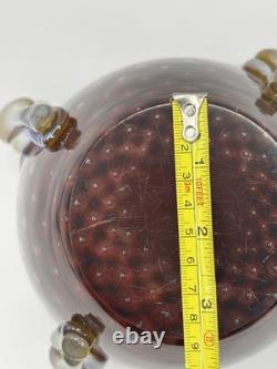 Vintage Art Studio Glass Signed Glass. Chip Scarborough Z Fusion Glass Vase