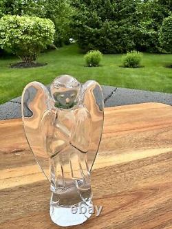 Vintage Baccarat Crystal Angel Figurine 6 France Excellent Condition