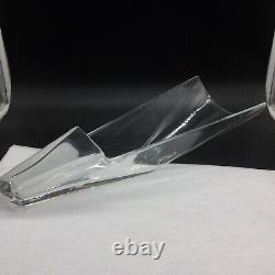Vintage Baccarat Diva Vase Clear Art Glass Small