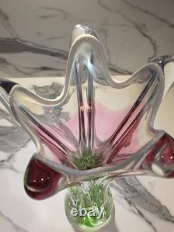 Vintage Bohemian/Czech Glass Vase