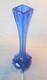 Vintage Cobalt Blue Art Glass Vase 16s Tall Mcm, Rare