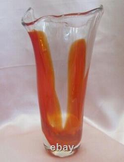 Vintage Crystal Glass Vase Handmade & Handpolished