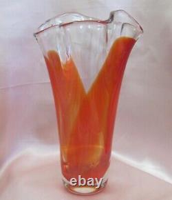 Vintage Crystal Glass Vase Handmade & Handpolished