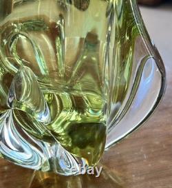 Vintage Czech Abstract Art Glass Vase late 60's/ early 70's. Josef Hospodka
