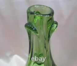 Vintage Czech Bohemia Large Handmade Crystal Glass Vase