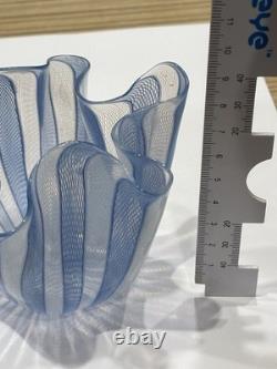 Vintage Fazzoletto de Murano blue Signe original quality value around £400