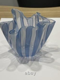 Vintage Fazzoletto de Murano blue Signe original quality value around £400
