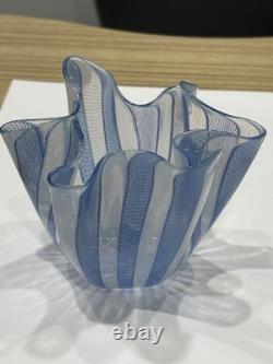 Vintage Fazzoletto de Murano blue Signe original quality value around £400