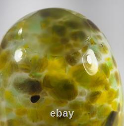 Vintage Flower Vase English Art Glass Decorative, Ovoid, Mid Century 1960