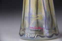 Vintage German Vera Walther Art Glass Vase 12 1/4 Signed