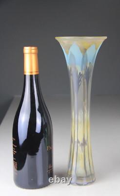 Vintage German Vera Walther Art Glass Vase 12 1/4 Signed