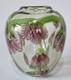 Vintage Heavy Studio Art Glass Vase Floral Design