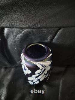 Vintage Iridescent Studio Art Glass Vase