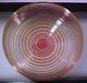 Vintage Large Bowl Art Glass Spiral Swirl Signed 1996