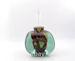 Vintage Late 20th Century Mdina Art Glass Perfume Scent Bottle Circa 1970