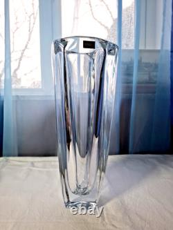 Vintage Luxurious Huge (33 cm) And Heavy (4053gr) Bohemian Crystal Glass Vase