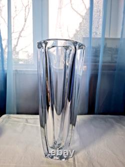 Vintage Luxurious Huge (33 cm) And Heavy (4053gr) Bohemian Crystal Glass Vase