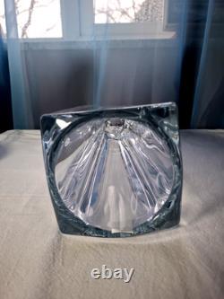 Vintage Luxurious Huge (33 cm) And Heavy (4053gr) Bohemian Crystal Glass Vase