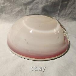 Vintage MURANO MID CENTURY Opalescent Pink Art Glass Sculpture Ashtray