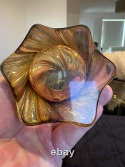 Vintage MURANO TWISTED VASE Fratelli Toso Art Glass Handblown 10.5 High Italy