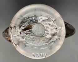 Vintage Michael Shearer Art Glass Vase Hand Blown -Signed & Dated 1986 +9 1/4
