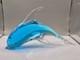 Vintage Murano Archimede Seguso Glass Dolphin Sculpture Blue Sommerso 30.5cm Vgc