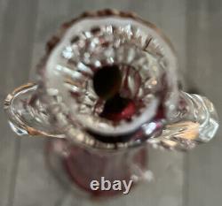 Vintage Murano Barovier & Toso Large Cranberry Italian Glass Hanging Vase