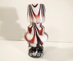 Vintage Murano Glass Vase By Carlo Moretti Mid Century Modern 1970s Italy