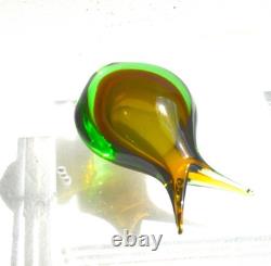 Vintage Murano Sommerso Art Glass Vase Mid-century, Italy Flavio Poli Style