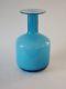 Vintage Otto Brauer Sky Blue Gulvase For Holmegaard Glass Denmark Mcm