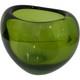 Vintage Per L&uuml;tken Holmegaard Glassworks Green Heart Shaped Vase 60s Home Decor