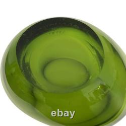 Vintage Per Lütken Holmegaard Glassworks Green Heart Shaped Vase 60s Home Decor